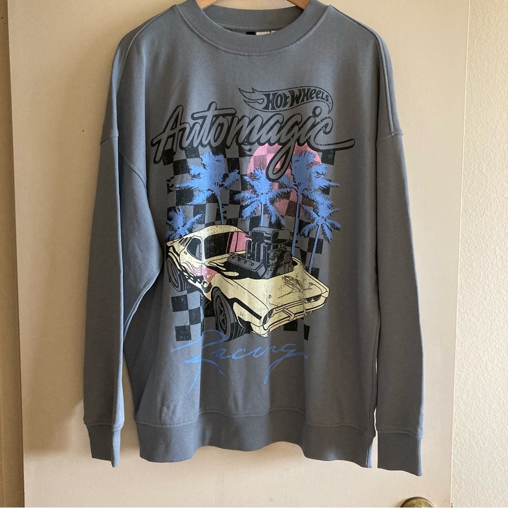 H&M Automagic Racing Graphic Sweater Hot Wheels | NWT